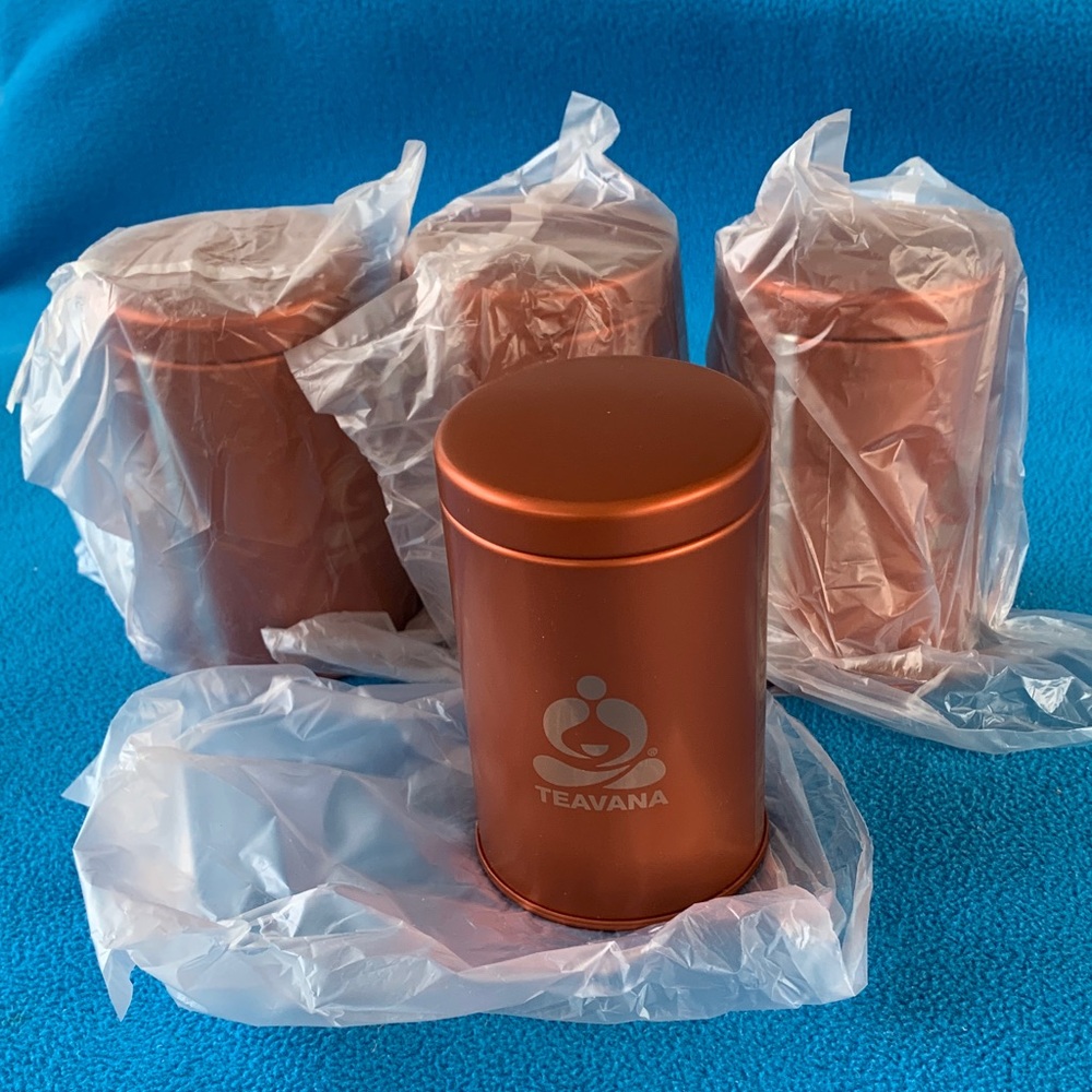 Teavana Tea Tins- NWT- Set of 4